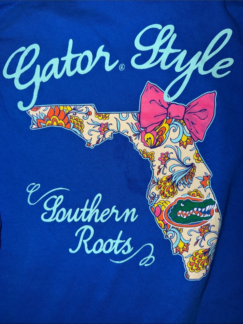Delta Royal Blue 'Go Gators!' Long Sleeve Tee